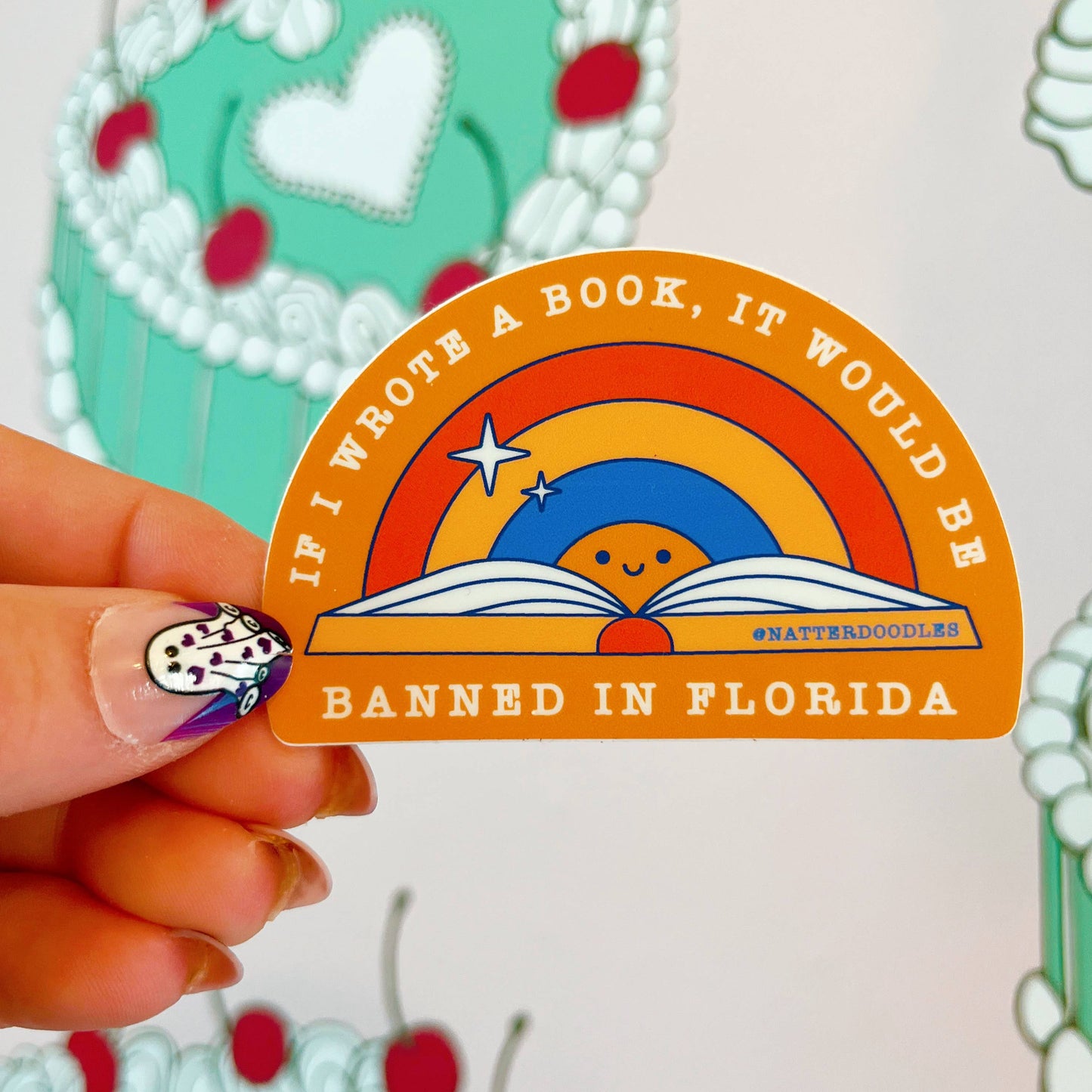 If I Wrote a Book it Would be Banned in Florida Sticker