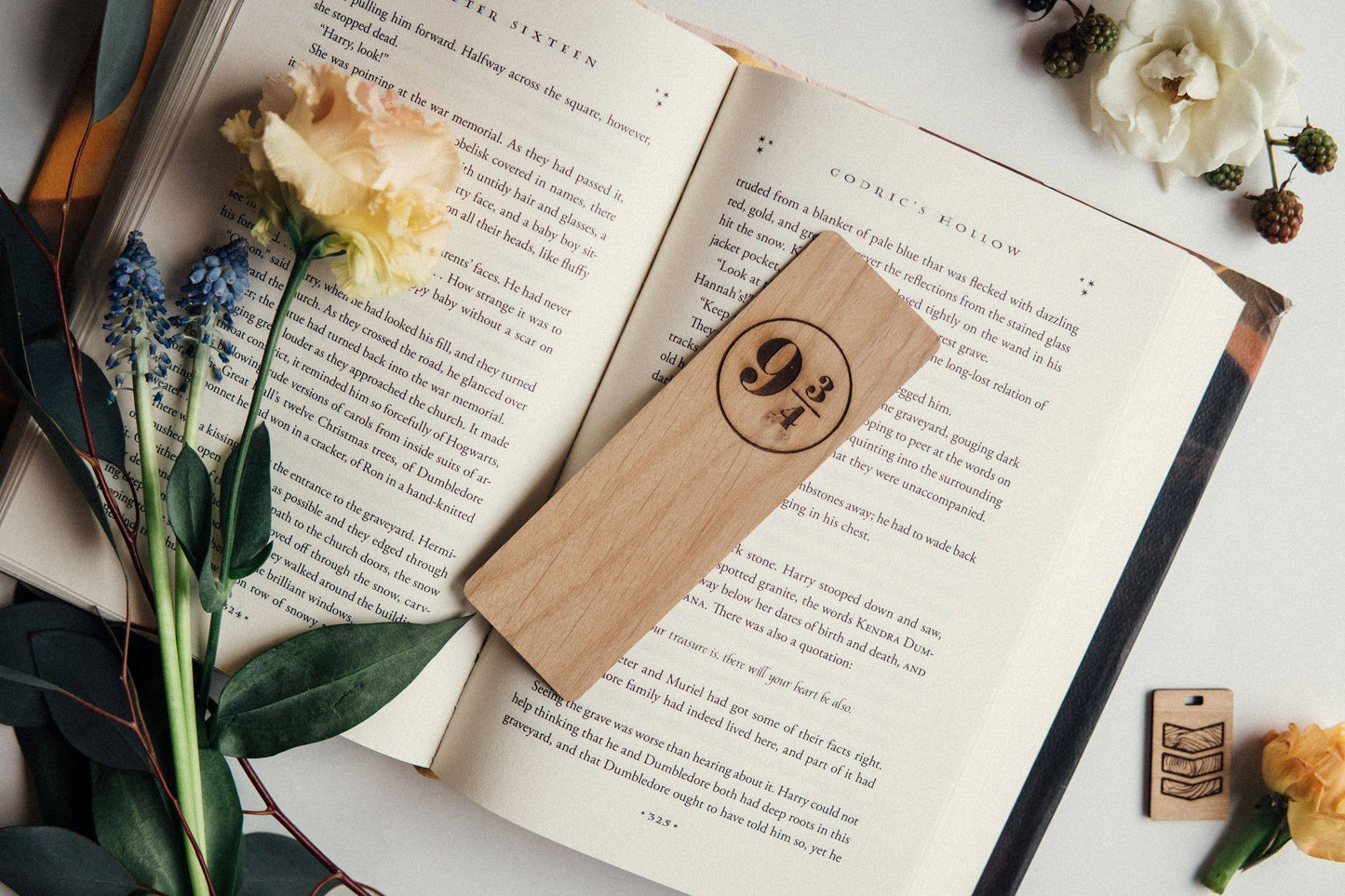 Platform 9 3/4 - Harry Potter Inspired Wooden Bookmark